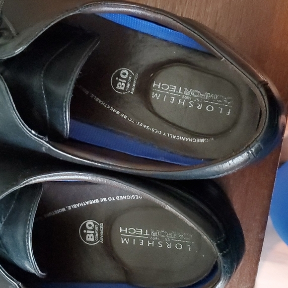 EUC. Florsheim 13016-001 Comfortech Black Leather Square Toe Oxfords Men… - Picture 8 of 10
